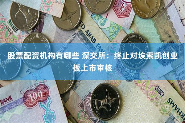 股票配资机构有哪些 深交所：终止对埃索凯创业板上市审核