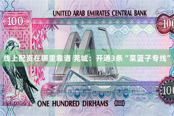线上配资在哪里靠谱 莞城：开通3条“菜篮子专线”