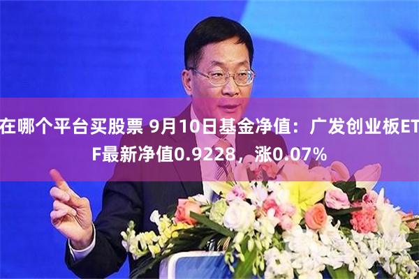 在哪个平台买股票 9月10日基金净值：广发创业板ETF最新净值0.9228，涨0.07%
