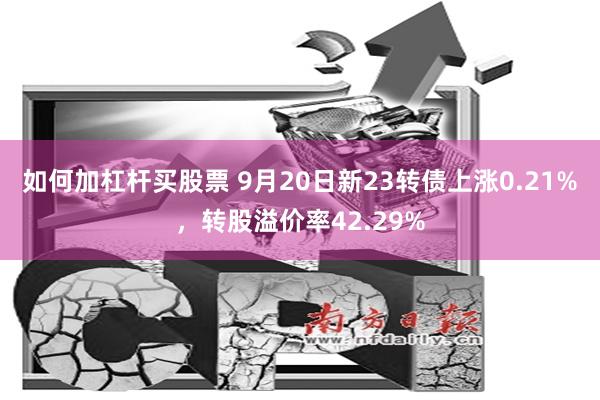 如何加杠杆买股票 9月20日新23转债上涨0.21%，转股溢价率42.29%