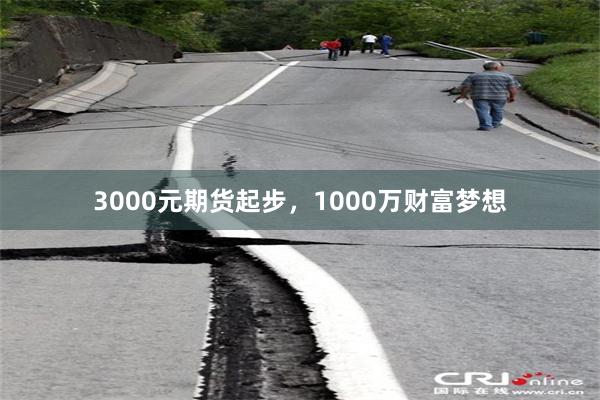 3000元期货起步，1000万财富梦想