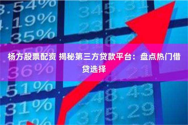 杨方股票配资 揭秘第三方贷款平台：盘点热门借贷选择