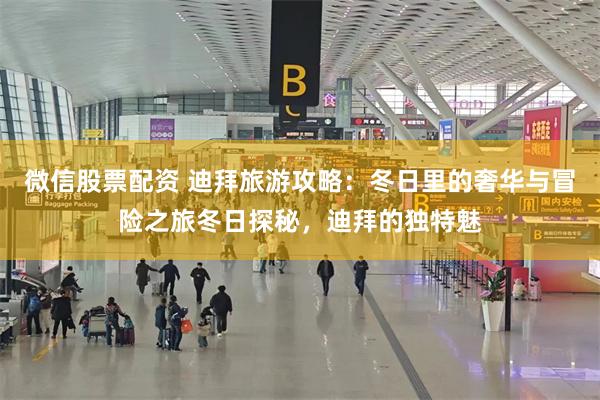 微信股票配资 迪拜旅游攻略：冬日里的奢华与冒险之旅冬日探秘，迪拜的独特魅