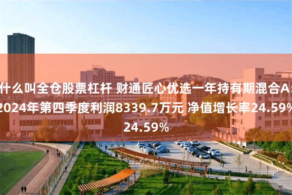 什么叫全仓股票杠杆 财通匠心优选一年持有期混合A：2024年第四季度利润8339.7万元 净值增长率24.59%