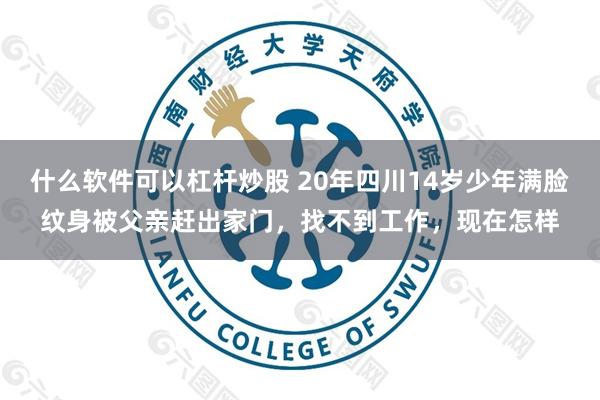 什么软件可以杠杆炒股 20年四川14岁少年满脸纹身被父亲赶出家门，找不到工作，现在怎样