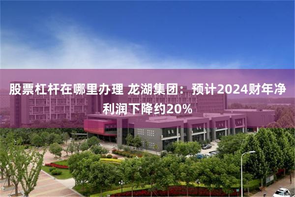 股票杠杆在哪里办理 龙湖集团：预计2024财年净利润下降约20%