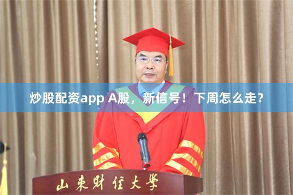 炒股配资app A股，新信号！下周怎么走？